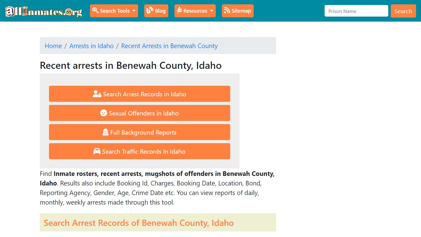 Recent arrests in Benewah County, Idaho | Mugshots, Rosters, Inmates ...